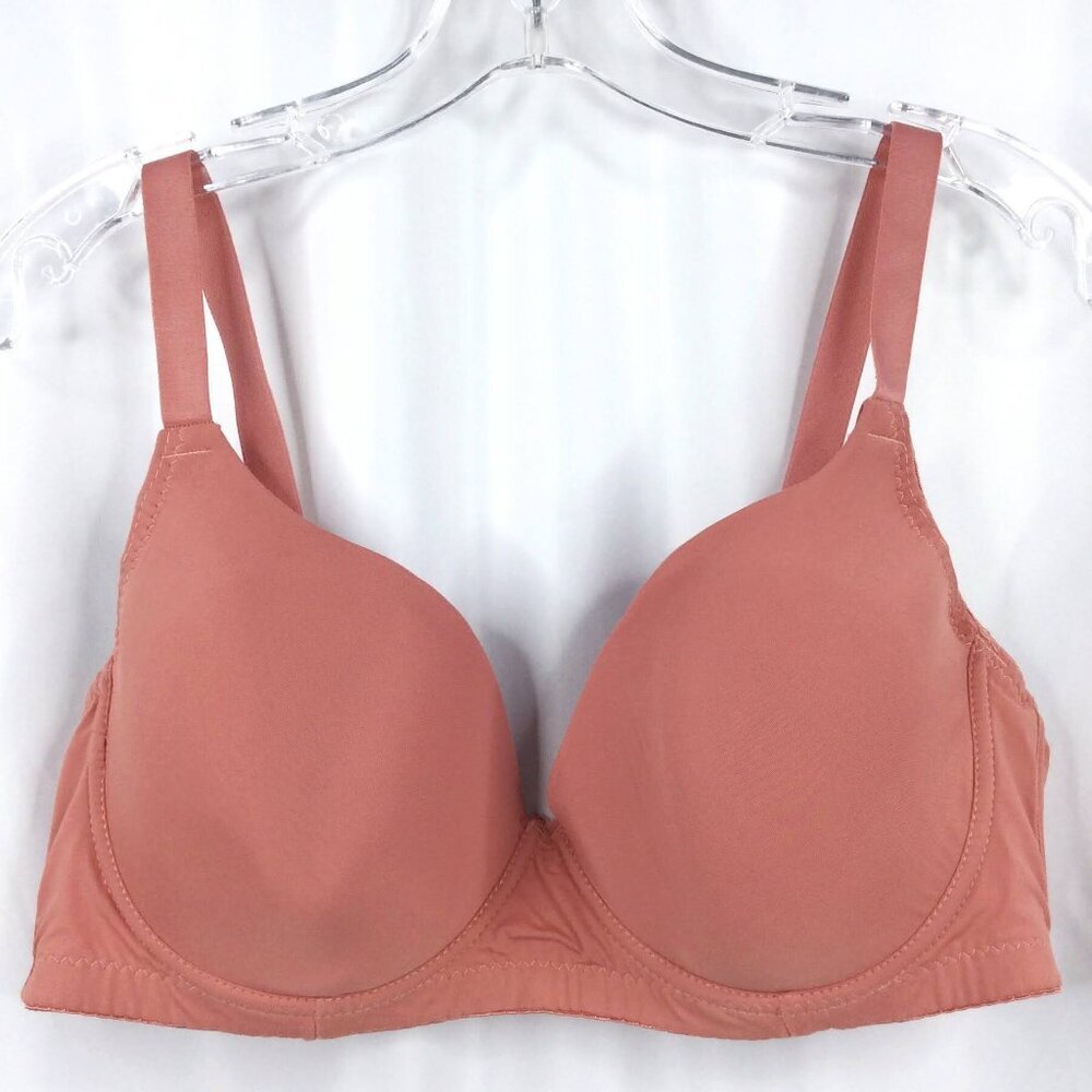 Youmita Lightly Lined Smooth T-Shirt‎ Bra Size 40D Mauve Pink Underwired